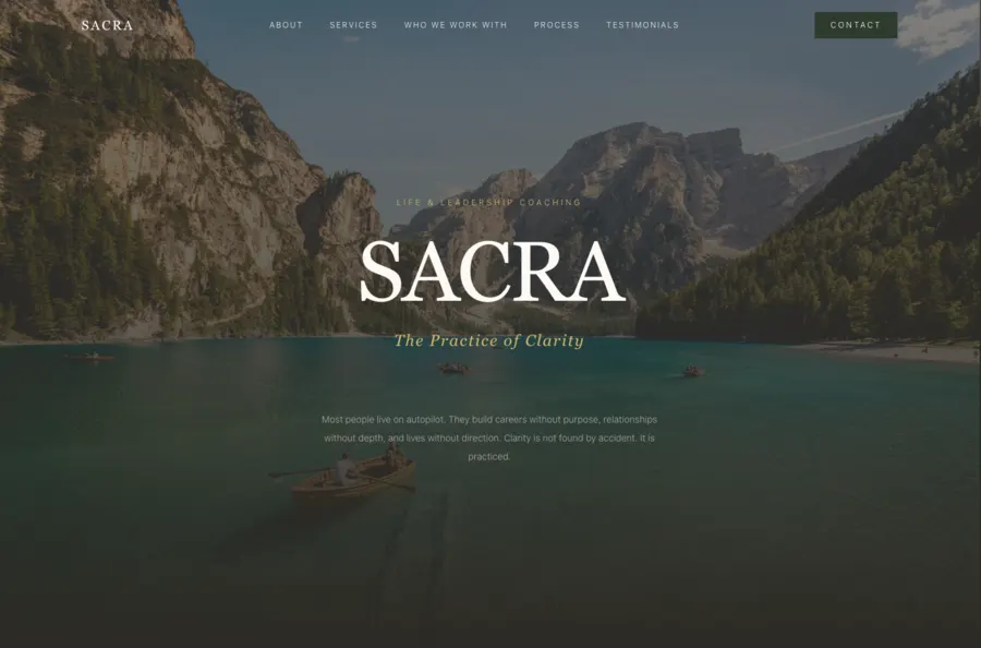 StackLiberate sacra website template