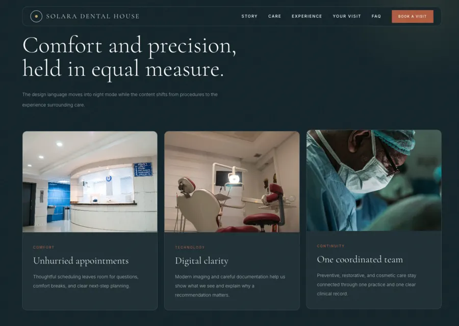 StackLiberate soladental website template